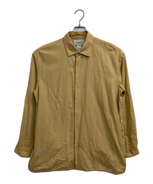 YAECA（ヤエカ）YAECA (ヤエカ) COMFORT SHIRT WIDE SQUARE ベージュ サイズ:Sの古着・服飾アイテム