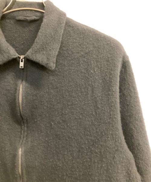 COMOLI（コモリ）COMOLI (コモリ) 縮絨ウール ジップショートジャケット ブラック サイズ:2の古着・服飾アイテム
