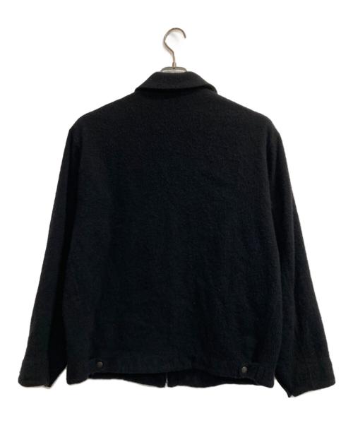 COMOLI（コモリ）COMOLI (コモリ) 縮絨ウール ジップショートジャケット ブラック サイズ:2の古着・服飾アイテム