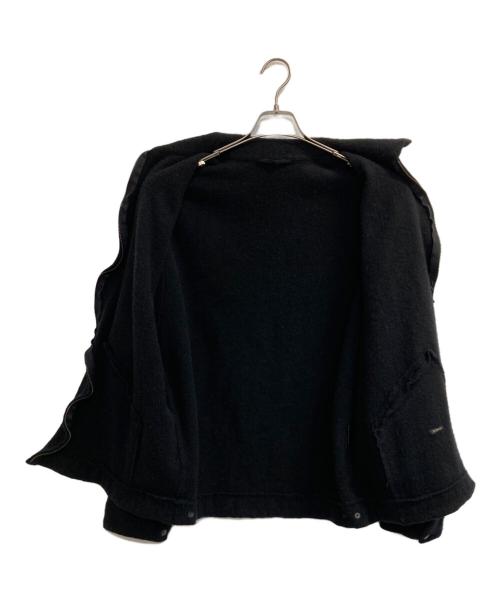 COMOLI（コモリ）COMOLI (コモリ) 縮絨ウール ジップショートジャケット ブラック サイズ:2の古着・服飾アイテム