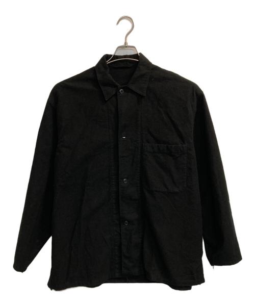 COMOLI（コモリ）COMOLI (コモリ) コットンネル シャツジャケット ブラック サイズ:1の古着・服飾アイテム