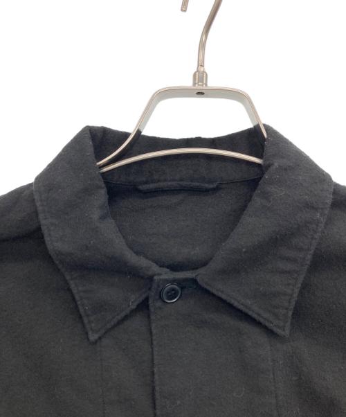 COMOLI（コモリ）COMOLI (コモリ) コットンネル シャツジャケット ブラック サイズ:1の古着・服飾アイテム