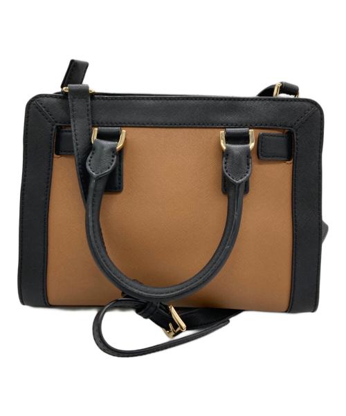 MICHAEL KORS（マイケルコース）MICHAEL KORS (マイケルコース) ショルダーバッグ ブラック×ブラウンの古着・服飾アイテム