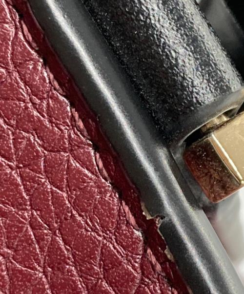 MICHAEL KORS（マイケルコース）MICHAEL KORS (マイケルコース) バッグ ボルドー×ブラックの古着・服飾アイテム