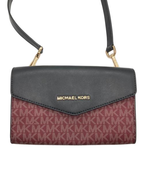 MICHAEL KORS（マイケルコース）MICHAEL KORS (マイケルコース) バッグ ボルドー×ブラックの古着・服飾アイテム