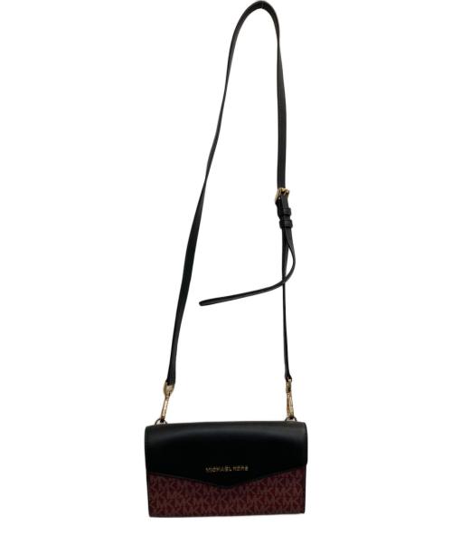 MICHAEL KORS（マイケルコース）MICHAEL KORS (マイケルコース) バッグ ボルドー×ブラックの古着・服飾アイテム