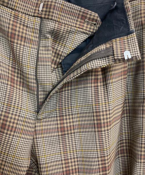 UNITED ARROWS TOKYO（ユナイテッドアローズトウキョウ）UNITED ARROWS TOKYO (ユナイテッドアローズトウキョウ) チェックパンツ ブラウン サイズ:XLの古着・服飾アイテム