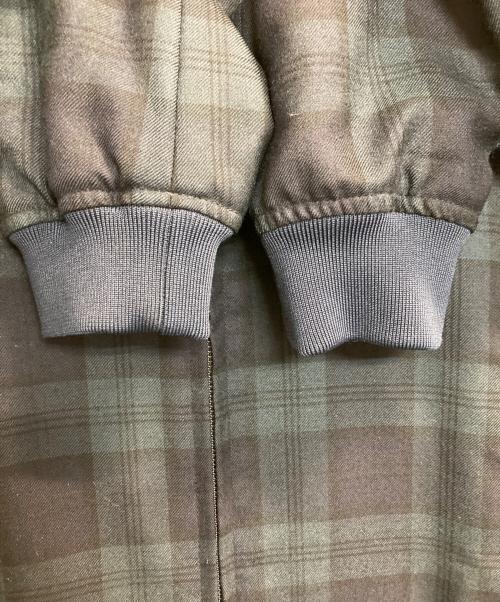 FRED PERRY（フレッドペリー）FRED PERRY (フレッドペリー) 刺繍ロゴブルゾン グリーン×ネイビー サイズ:Ｍの古着・服飾アイテム