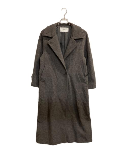 STUDIOUS（ステュディオス）STUDIOUS (ステュディオス) Stand Collar Wool Coat ブラウン サイズ:1の古着・服飾アイテム