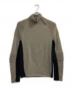 adidas×PORSCHE DESIGN SPORTアディダス）の古着「ハイネックラグランデザインニット」｜ベージュ
