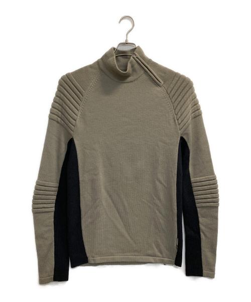 adidas（アディダス）adidas (アディダス) PORSCHE DESIGN SPORT ハイネックラグランデザインニット ベージュ サイズ:Ｍの古着・服飾アイテム