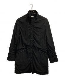 ARMANI COLLEZIONI（アルマーニ コレツィオーニ）の古着「00s NYLON W ZIP PUCKERING JACKET」｜ブラック