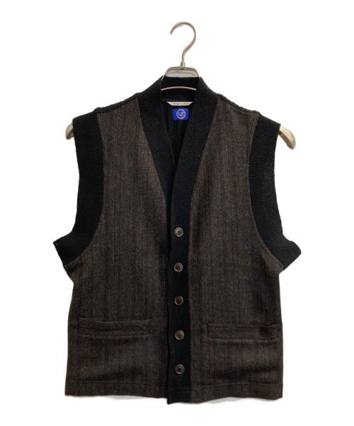 C.P COMPANY（シーピーカンパニー）C.P COMPANY (シーピーカンパニー) 90s KNIT VEST ブラウン サイズ:44の古着・服飾アイテム