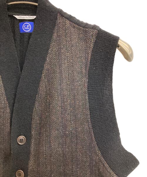 C.P COMPANY（シーピーカンパニー）C.P COMPANY (シーピーカンパニー) 90s KNIT VEST ブラウン サイズ:44の古着・服飾アイテム