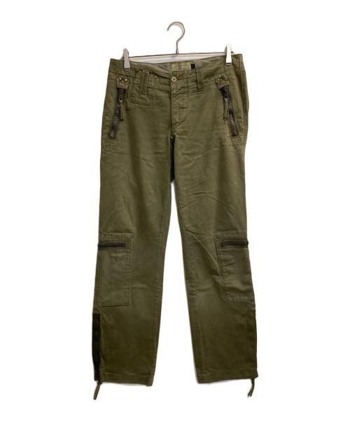 Chinook（チヌーク）Chinook (チヌーク) gimmic pocket cargo pants オリーブ サイズ:83.5㎝（Ｗ33）の古着・服飾アイテム