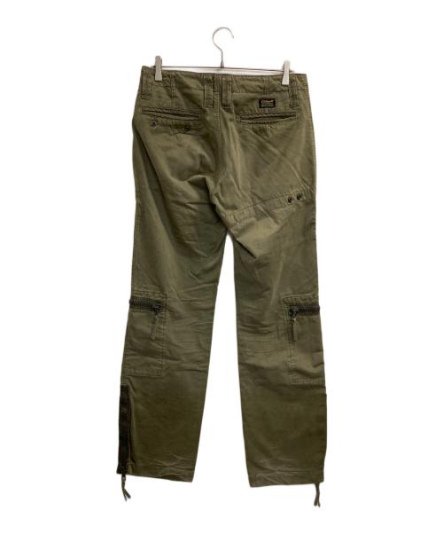 Chinook（チヌーク）Chinook (チヌーク) gimmic pocket cargo pants オリーブ サイズ:83.5㎝（Ｗ33）の古着・服飾アイテム