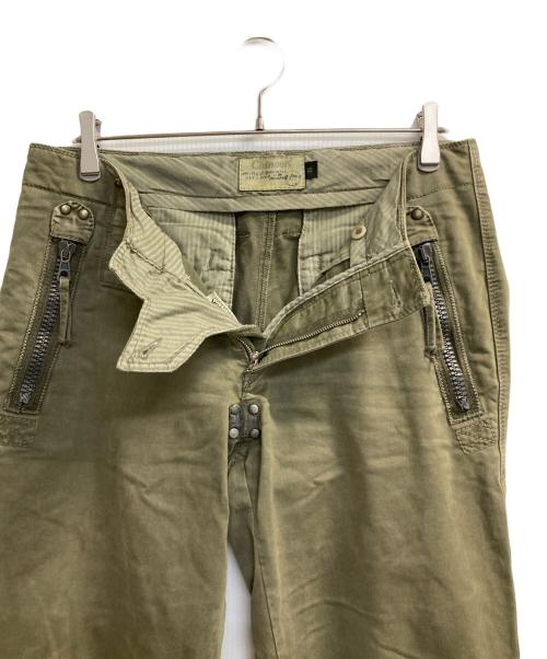 Chinook（チヌーク）Chinook (チヌーク) gimmic pocket cargo pants オリーブ サイズ:83.5㎝（Ｗ33）の古着・服飾アイテム