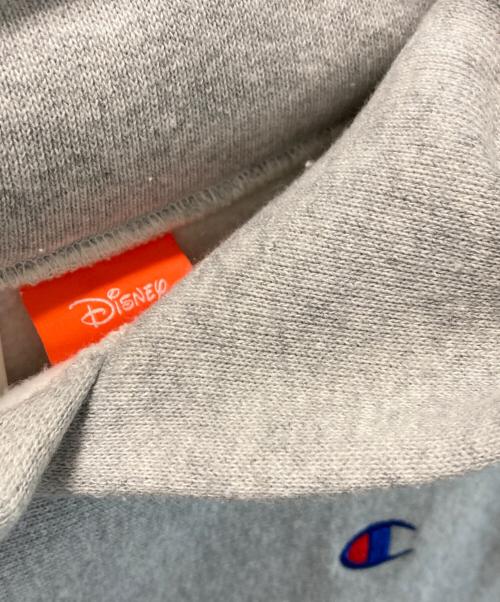 Champion（チャンピオン）Champion (チャンピオン) DISNEY (ディズニー) BEAMS BOY (ビームスボーイ) reverse weave mickey hoodie グレー サイズ:Ｓの古着・服飾アイテム