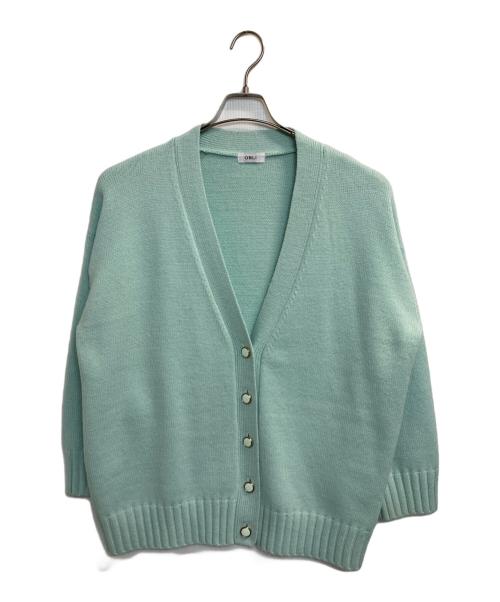 OBLI（オブリ）OBLI (オブリ) ニットカーディガン ミントグリーン サイズ:Ｆの古着・服飾アイテム