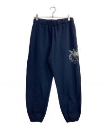 9090（9090）の古着「King Logo Sweat Pants」｜ネイビー