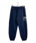 9090（9090）の古着「King Logo Sweat Pants」｜ネイビー