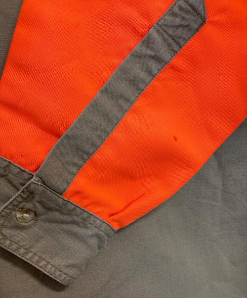Columbia（コロンビア）Columbia (コロンビア) ハンティングシャツ オレンジ×カーキ サイズ:Ⅼの古着・服飾アイテム