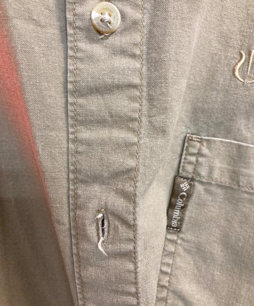 Columbia（コロンビア）Columbia (コロンビア) ハンティングシャツ オレンジ×カーキ サイズ:Ⅼの古着・服飾アイテム