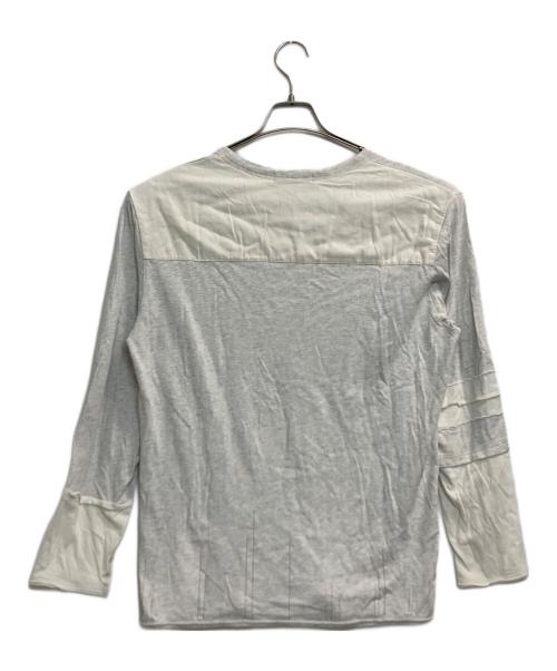 JohnUNDERCOVER（ジョンアンダーカバー）JohnUNDERCOVER (ジョンアンダーカバー) レイヤードロングスリーブTシャツ ホワイト サイズ:3の古着・服飾アイテム