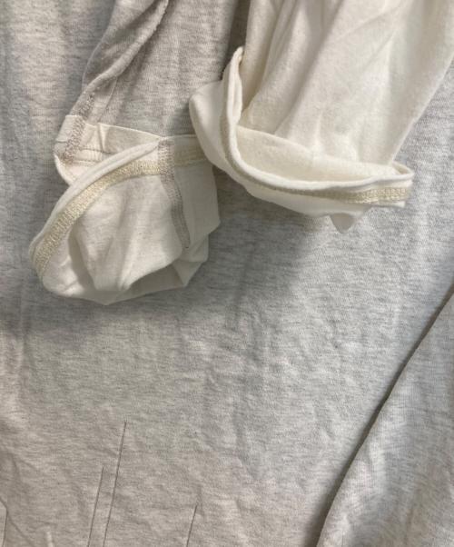 JohnUNDERCOVER（ジョンアンダーカバー）JohnUNDERCOVER (ジョンアンダーカバー) レイヤードロングスリーブTシャツ ホワイト サイズ:3の古着・服飾アイテム