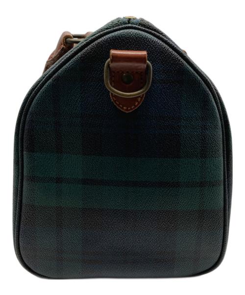 POLO RALPH LAUREN（ポロ・ラルフローレン）POLO RALPH LAUREN (ポロ・ラルフローレン) ブラックワッチミニボストンバッグ グリーンの古着・服飾アイテム