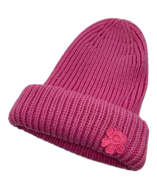 marimekko（マリメッコ）marimekko (マリメッコ) Ludia Solid Beanie ピンクの古着・服飾アイテム