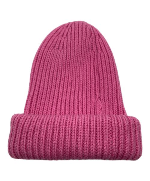 marimekko（マリメッコ）marimekko (マリメッコ) Ludia Solid Beanie ピンクの古着・服飾アイテム