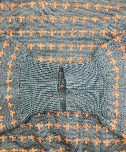 ciatre（シアター）ciatre (シアター) cross knit sweater カーキ サイズ:Ｌの古着・服飾アイテム
