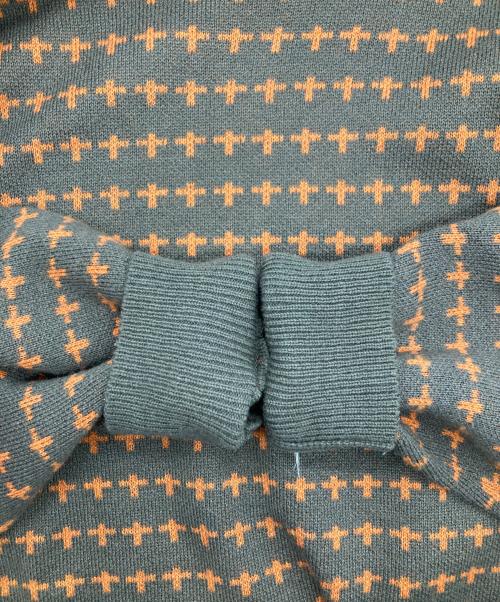 ciatre（シアター）ciatre (シアター) cross knit sweater カーキ サイズ:Ｌの古着・服飾アイテム