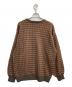 ciatre (シアター) cross knit sweater カーキ サイズ:Ｌ：5000円