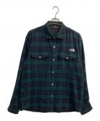 THE NORTH FACEザ ノース フェイス）の古着「Brushwood Wool L/S Shirt」｜グリーン