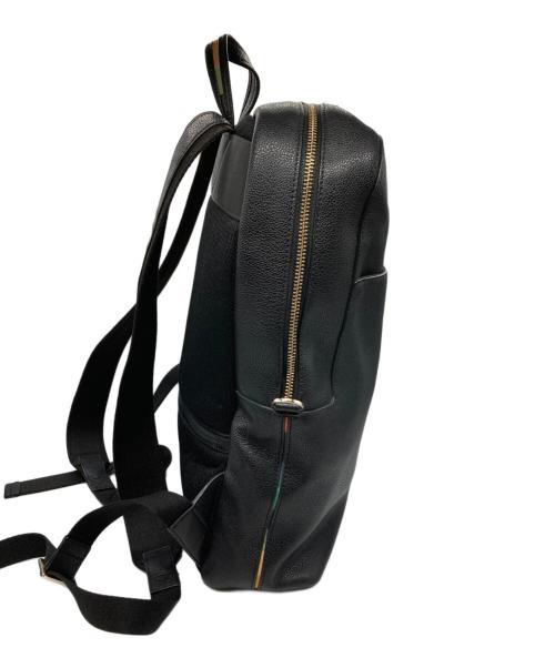 PAUL SMITH（ポールスミス）Paul Smith (ポールスミス) レザーデイパック ブラックの古着・服飾アイテム