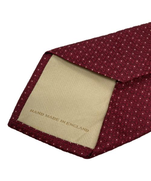 BURBERRY（バーバリー）BURBERRY (バーバリー) メガチェックカシミヤシルクタイ レッド サイズ:---の古着・服飾アイテム