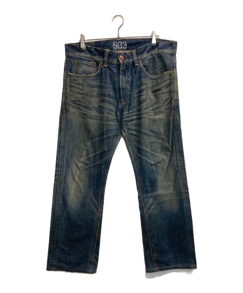 EDWIN（エドウィン）EDWIN (エドウィン) 503ハチノスデニムパンツ インディゴ サイズ:Ｗ36×Ｌ34の古着・服飾アイテム