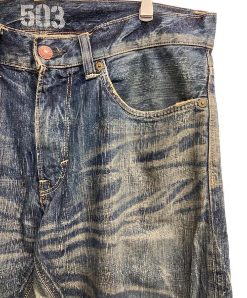EDWIN（エドウィン）EDWIN (エドウィン) 503ハチノスデニムパンツ インディゴ サイズ:Ｗ36×Ｌ34の古着・服飾アイテム