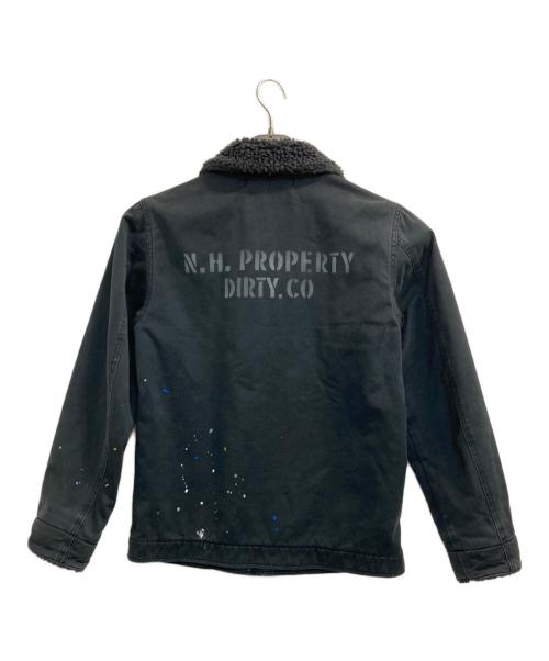 NEIGHBORHOOD（ネイバーフッド）NEIGHBORHOOD (ネイバーフッド) N-1type ペイントデッキジャケット ブラック サイズ:Ｓの古着・服飾アイテム