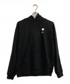 BLACK PINK×FRAGMENT DESIGNブラックピンク×フラグメントデザイン）の古着「BLACK FRGMT HOODIE」｜ブラック