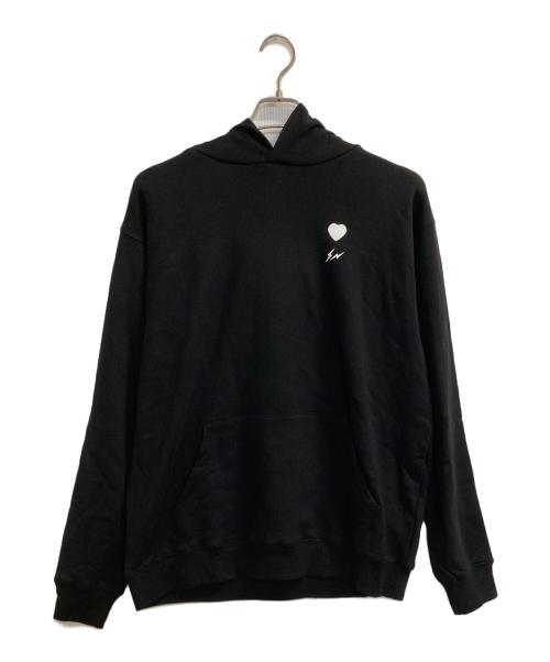 BLACK PINK（ブラックピンク）BLACK PINK (ブラックピンク) FRAGMENT DESIGN (フラグメントデザイン) BLACK FRGMT HOODIE ブラック サイズ:ＸＬの古着・服飾アイテム