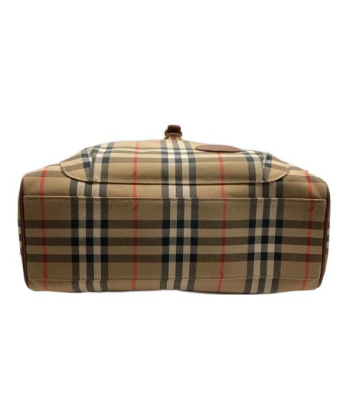 Burberry's（バーバリーズ）Burberry's (バーバリーズ) ノヴァチェックハンドトートバッグ ブラウン×ベージュの古着・服飾アイテム
