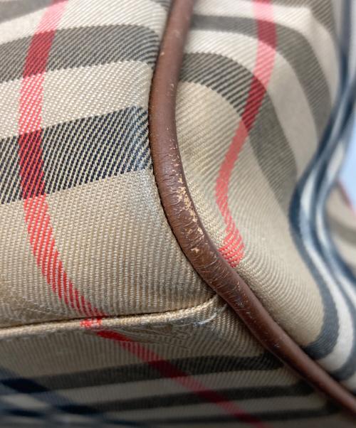 Burberry's（バーバリーズ）Burberry's (バーバリーズ) ノヴァチェックハンドトートバッグ ブラウン×ベージュの古着・服飾アイテム