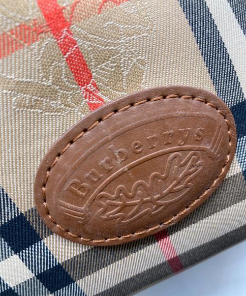 Burberry's（バーバリーズ）Burberry's (バーバリーズ) ノヴァチェックハンドトートバッグ ブラウン×ベージュの古着・服飾アイテム