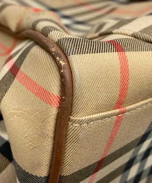 Burberry's（バーバリーズ）Burberry's (バーバリーズ) ノヴァチェックハンドトートバッグ ブラウン×ベージュの古着・服飾アイテム