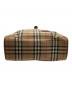 中古・古着 Burberry's (バーバリーズ) ノヴァチェックハンドトートバッグ ブラウン×ベージュ：25000円