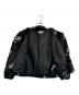 adidas (アディダス) ロゴフェイクファージャケット ブラック×ホワイト サイズ:ＸＳ：6000円