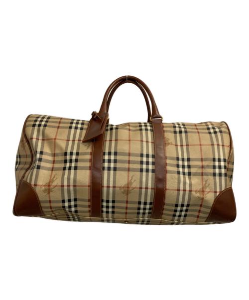 BURBERRY LONDON（バーバリーロンドン）BURBERRY LONDON (バーバリーロンドン) ノバチェックシャドーホース2WAYボストンバッグ ベージュの古着・服飾アイテム